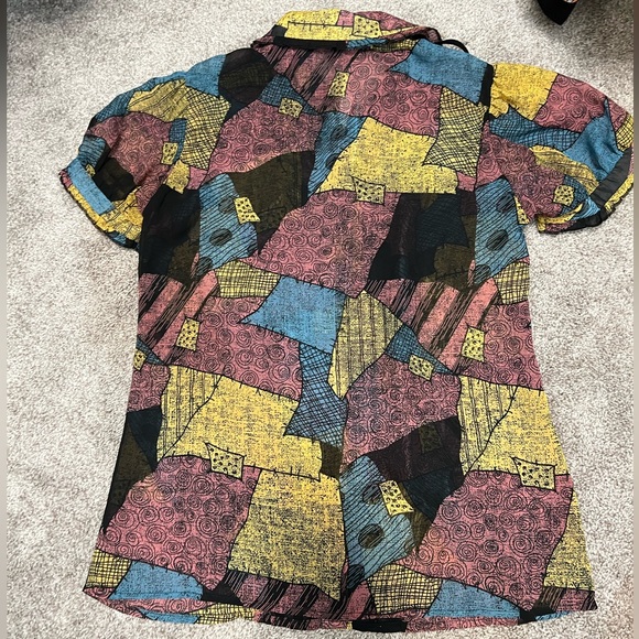 The Nightmare Before Christmas Sally Girls Woven Button-Up - Picture 6 of 6